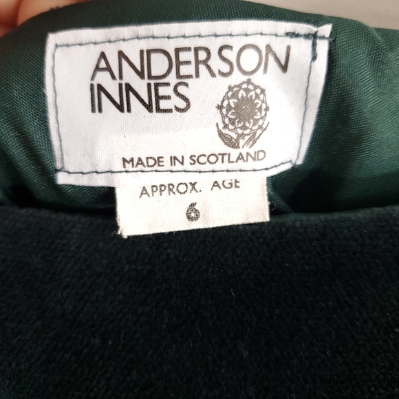 Tartan St. Patrick's Day Dress girls green velvet yellow 4 5 6 Irish scottish - Picture 7 of 8